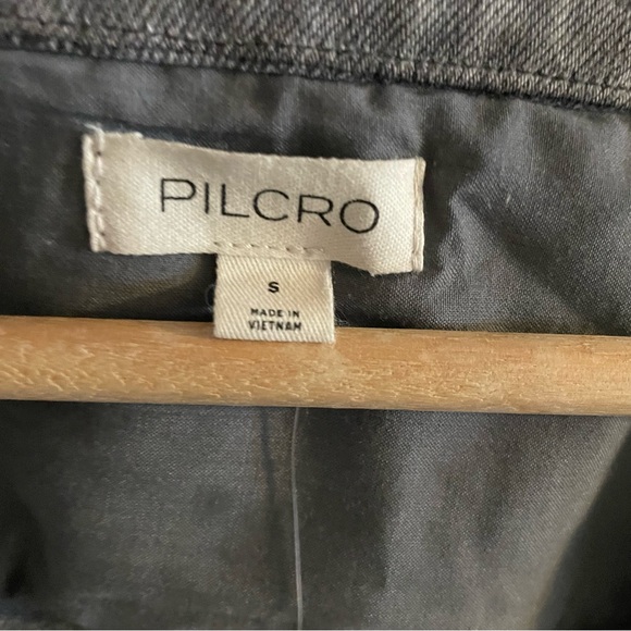 Anthropologie X Pilcro Puff Sleeve Denim Mini Dress Gray - Picture 8 of 11